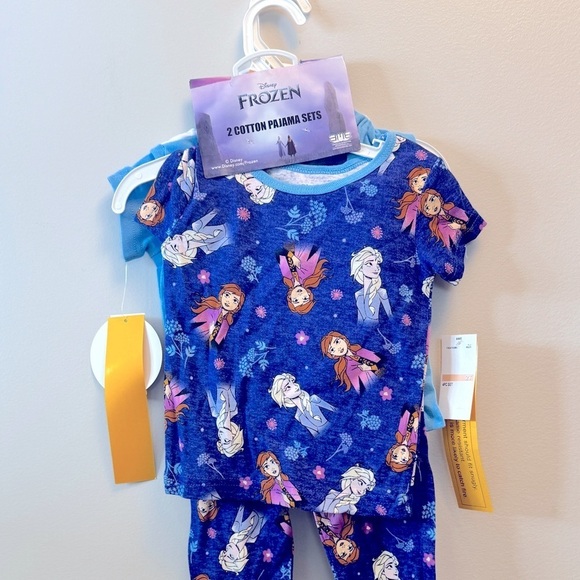 Frozen Toddler Girls Short Sleeves Pajama Set, 4 Piece Girl - Picture 6 of 6